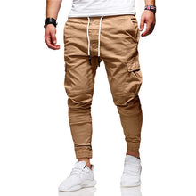 Load image into Gallery viewer, New Style Men&#39;s Tool Pants pocket Battle Tether Pants Elastic Waist Casual Work Beam Foot Movement Jogging Pants