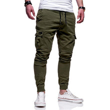 Load image into Gallery viewer, New Style Men&#39;s Tool Pants pocket Battle Tether Pants Elastic Waist Casual Work Beam Foot Movement Jogging Pants