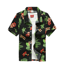Load image into Gallery viewer, Beach Shirts 2019 Summer Fashion camisa masculina Coconut Tree Printed Short Sleeve Button Down Hawaiian Shirts Mens Plus size