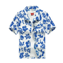 Load image into Gallery viewer, Beach Shirts 2019 Summer Fashion camisa masculina Coconut Tree Printed Short Sleeve Button Down Hawaiian Shirts Mens Plus size