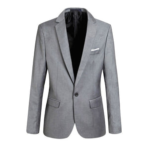 Newly Spring Autumn Men Blazer Long Sleeve Solid Color Slim Casual Thin Suit Jacket Plus Size  s-6xl