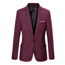 Load image into Gallery viewer, Newly Spring Autumn Men Blazer Long Sleeve Solid Color Slim Casual Thin Suit Jacket Plus Size  s-6xl