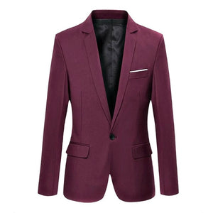 Newly Spring Autumn Men Blazer Long Sleeve Solid Color Slim Casual Thin Suit Jacket Plus Size  s-6xl