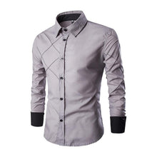 Load image into Gallery viewer, 24hours  Shipping , 10Colors  Men's   Casual  Slim  Fit  Shirts  Men  Full  Sleeve  Shirt