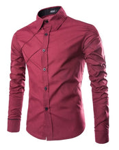 Load image into Gallery viewer, 24hours  Shipping , 10Colors  Men's   Casual  Slim  Fit  Shirts  Men  Full  Sleeve  Shirt