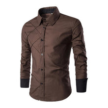 Load image into Gallery viewer, 24hours  Shipping , 10Colors  Men's   Casual  Slim  Fit  Shirts  Men  Full  Sleeve  Shirt