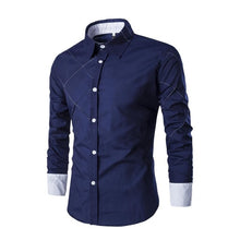Load image into Gallery viewer, 24hours  Shipping , 10Colors  Men's   Casual  Slim  Fit  Shirts  Men  Full  Sleeve  Shirt