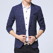 Load image into Gallery viewer, New fashion Autumn plaid men suit high quality mens suit jacket Business casual Suit Slim Fit terno masculino Blazer