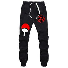 Load image into Gallery viewer, Anime Naruto Uchiha Sharingan Pants Autumn Winter Men Joggers Fitness Long Trousers Naruto Sasuke Luminous Sweatpants Plus Size