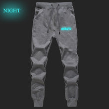 Load image into Gallery viewer, Anime Naruto Uchiha Sharingan Pants Autumn Winter Men Joggers Fitness Long Trousers Naruto Sasuke Luminous Sweatpants Plus Size