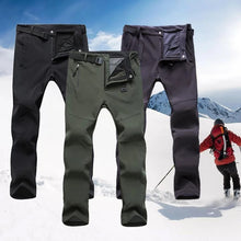 Load image into Gallery viewer, Fleece Warm Softshell Hiking Pants Warm  Men Winter Windproof ski Trousers Campping Trekking mountain Pants plus size s-5xl