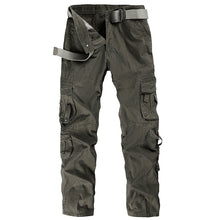 Load image into Gallery viewer, Mens Tactical Pants Joggers Casual Male Cargo Pants Cotton Trousers Multi Pocket Military Style Green Pants Plus Size 38