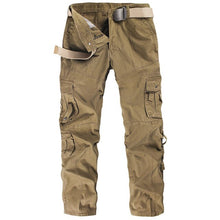 Load image into Gallery viewer, Mens Tactical Pants Joggers Casual Male Cargo Pants Cotton Trousers Multi Pocket Military Style Green Pants Plus Size 38