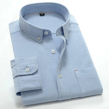 Load image into Gallery viewer, QUALITY OXFORD FABRIC 100% COTTON Man Dress Shirt Excellent Comfortable Slim Fit Button Collar Business Men Casual Shirts Tops
