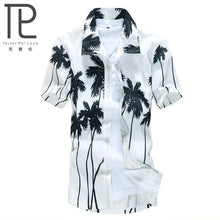Load image into Gallery viewer, Mens Hawaiian Shirt Male Casual camisa masculina  Printed Beach Shirts Short Sleeve brand clothing Free Shipping Asian Size 5XL