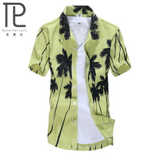 Load image into Gallery viewer, Mens Hawaiian Shirt Male Casual camisa masculina  Printed Beach Shirts Short Sleeve brand clothing Free Shipping Asian Size 5XL