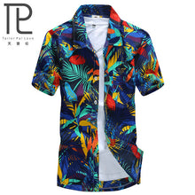 Load image into Gallery viewer, Mens Hawaiian Shirt Male Casual camisa masculina  Printed Beach Shirts Short Sleeve brand clothing Free Shipping Asian Size 5XL