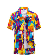 Load image into Gallery viewer, Mens Hawaiian Shirt Male Casual camisa masculina  Printed Beach Shirts Short Sleeve brand clothing Free Shipping Asian Size 5XL