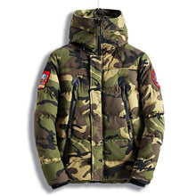 Load image into Gallery viewer, NEW 2018 Men's Casual Parkas Camouflage Thick Warm Winter Jacket Men Military Hooded Padded Overcoat Embroidery Jacket