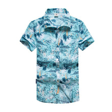 Load image into Gallery viewer, Mens Hawaiian Shirt Male Casual camisa masculina  Printed Beach Shirts Short Sleeve brand clothing Free Shipping Asian Size 5XL