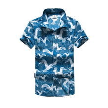 Load image into Gallery viewer, Mens Hawaiian Shirt Male Casual camisa masculina  Printed Beach Shirts Short Sleeve brand clothing Free Shipping Asian Size 5XL