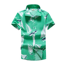 Load image into Gallery viewer, Mens Hawaiian Shirt Male Casual camisa masculina  Printed Beach Shirts Short Sleeve brand clothing Free Shipping Asian Size 5XL
