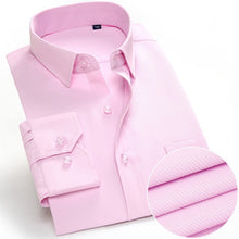 Load image into Gallery viewer, 2018 New Autumn Mens Dress Shirt Long Sleeve Casual Pure Color Business Red Stand collar Male Clothing Camisa Masculina Social
