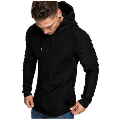 DIMUSI Brand Fashion Mens Hoodies Men Solid Color Hooded Slim Sweatshirt Mens Hoodie Hip Hop Hoodies Sportswear Tracksuit,TA301