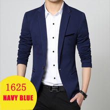 Load image into Gallery viewer, Mens Fashion Brand Blazer British's Style Casual Slim Fit Suit Jacket Male Blazers Men Coat Terno Masculino Plus Size 5XL