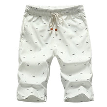 Load image into Gallery viewer, Oeak Men's Beach Shorts 2019 New Fashion Summer Casual Printing Lace Up Waist Cotton Breathable Soft Loose Short Pants