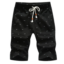 Load image into Gallery viewer, Oeak Men's Beach Shorts 2019 New Fashion Summer Casual Printing Lace Up Waist Cotton Breathable Soft Loose Short Pants