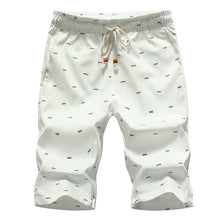 Load image into Gallery viewer, Oeak Men's Beach Shorts 2019 New Fashion Summer Casual Printing Lace Up Waist Cotton Breathable Soft Loose Short Pants
