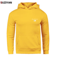Load image into Gallery viewer, Pullover Print Alpha Hoodies Men Autumn Fashion Brand Cotton Long Sleeve Fleece Warm Sweatshirt Men's Tracksuits Sportswear