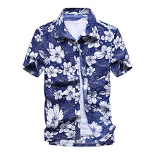Load image into Gallery viewer, Beach Shirts 2019 Summer Fashion camisa masculina Coconut Tree Printed Short Sleeve Button Down Hawaiian Shirts Mens Plus size